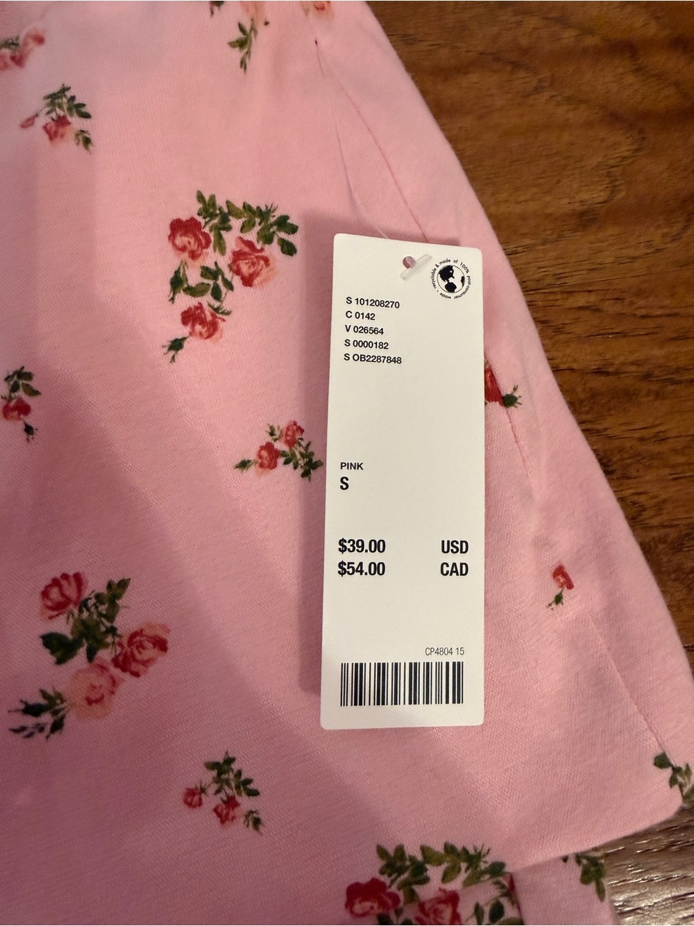 Urban Outfitters Pink Floral Mini Skort - Picture 2 of 4
